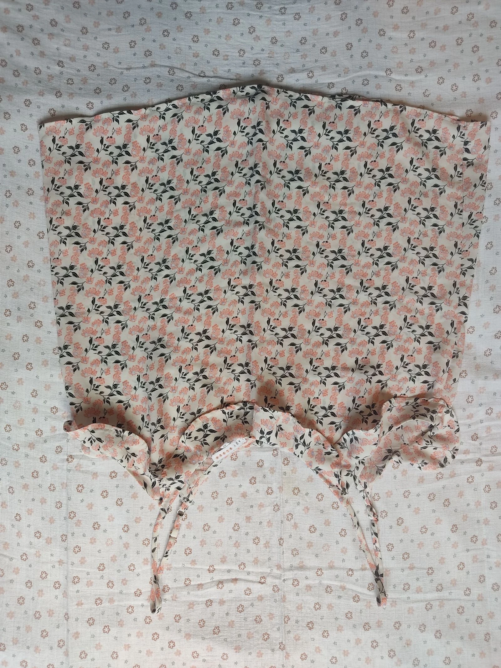 Débardeur caraco blanc et rose Lady Blush - Taille 40 - Très bon état